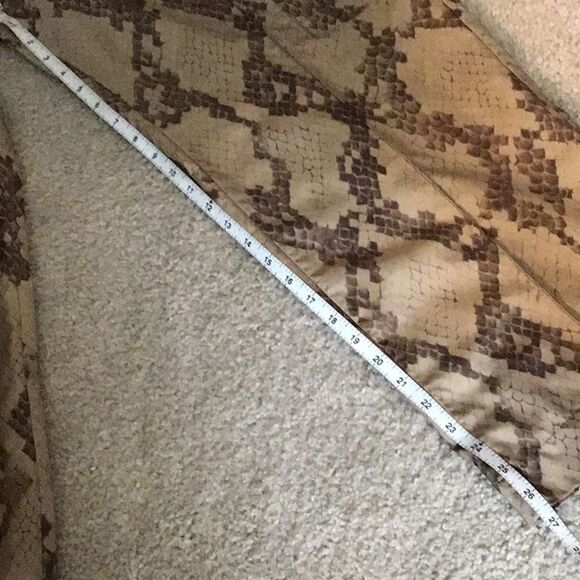 ASOS Pants Women’s Snakeskin Cargo Wide Leg Pockets High Rise Size 12 - Picture 13 of 14